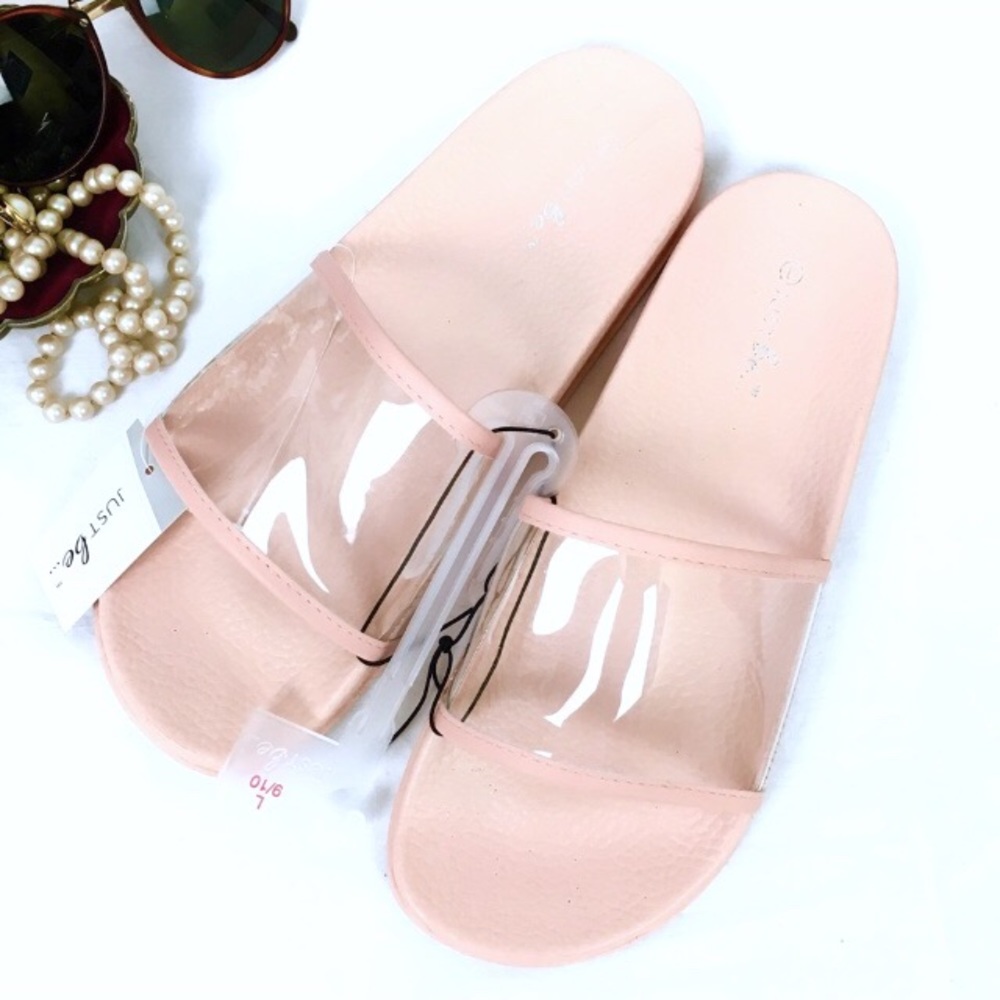 💖NWT💖 Pink Clear Plastic Slides - Picture 5 of 5